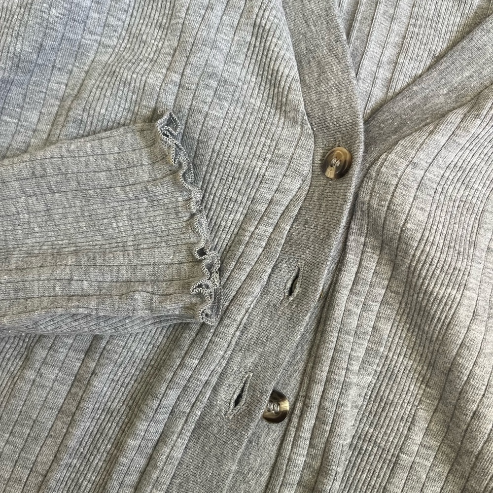 Top shop Ribbed Button front cardigan - Picture 6 of 6